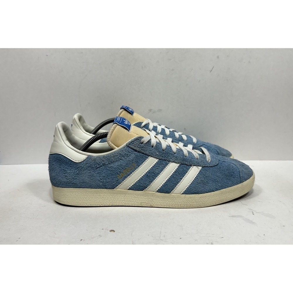 Adidas Gazelle Men's Size 12 Light Blue Off White Casual Shoes IF9653